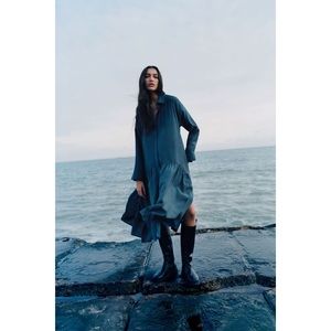 COS Black shirt dress